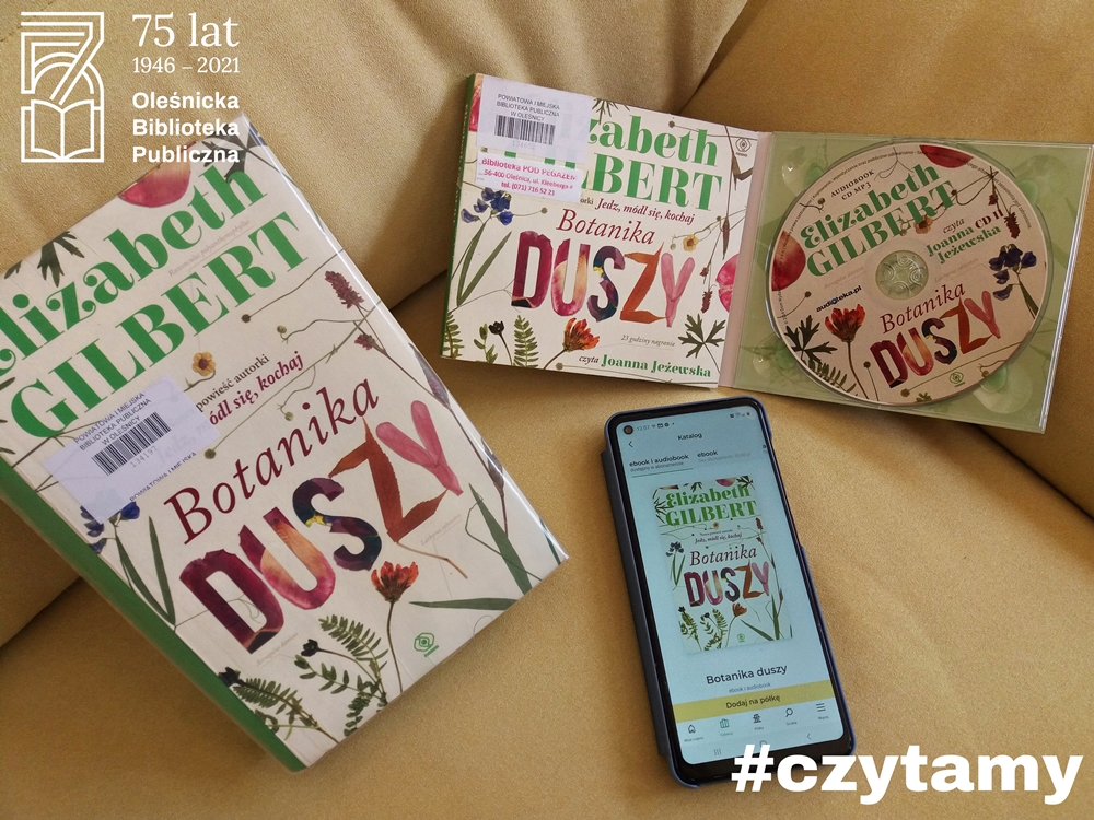 Okładka książki, okładka audiobooka i smartfon z okładką 